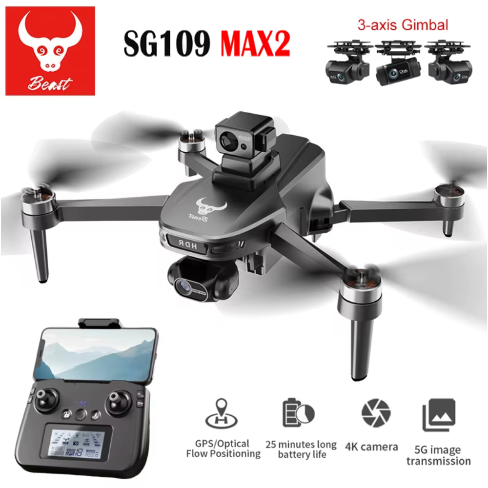 Drone Camera 4K - SG109 MAX2 Drone professionale con fotocamera